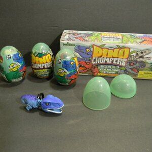 Dino Bros Chompers T-Rex Eggs Keychains Special Edition Velociraptor Fossil